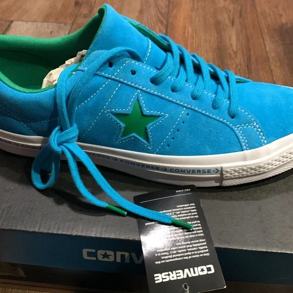 Converse men’s sz 9 women’s sz 11 nib one star OX Hawaiian ocean/jolly g… - Picture 5 of 14